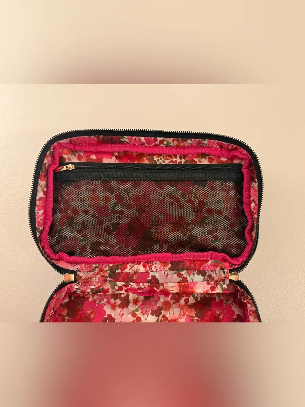 Ted Baker London Black Puffy Toiletry/Cosmetic Bag - *NWT*